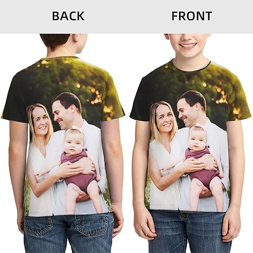 Miniatura 2 de Camisas personalizadas camisas personalizadas, camisa estampada para la parte trasera y delantera, añade tu diseñoimagenfototexto para hombres y