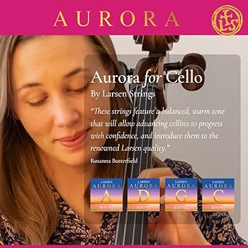 Amazon | Larsen Aurora チェロ弦 – ミディアムテンションセット Amazon | Larsen Aurora チェロ弦 – ミディアムテンションセット