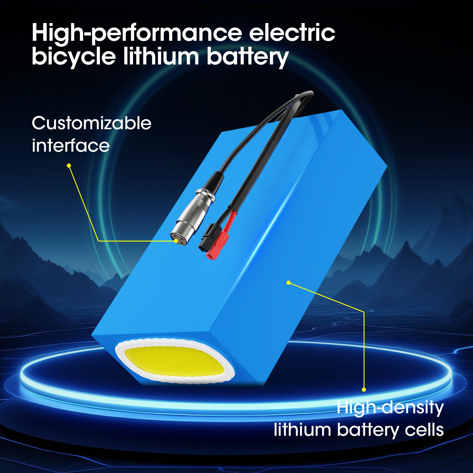 Batterie au Lithium 60V 25 Ah pour vélo électrique 2000w 2500W | Batterie avec un chargeur rapide 3A - Batterie pour trottinette électrique tricycle électrique fauteuil roulant