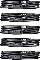 Vista 11 de Yaxa Basics - Cable de alimentación para PC, 25 pies, cable de alimentación CA para monitor, computadora, TV, 3 clavijas, 18 AWG, 125 voltios