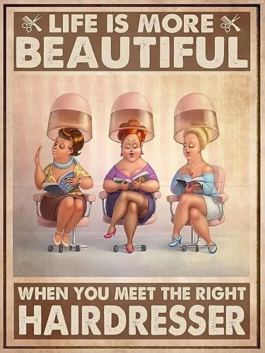 Miniatura 1 de LEARTDYY Kits de pintura de diamantes 5D Life is More Beautiful When You Meet The Right Hairdresser Diamond Art Kits para regalo, pintura de