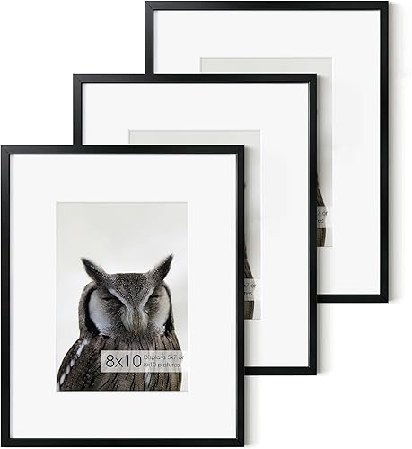 Miniatura 661 de Fun Memories Portarretratos de metal de 16 x 20 pulgadas con paspartú de 11 x 14 pulgadas, acabado de aluminio cepillado, parte delantera de vidrio