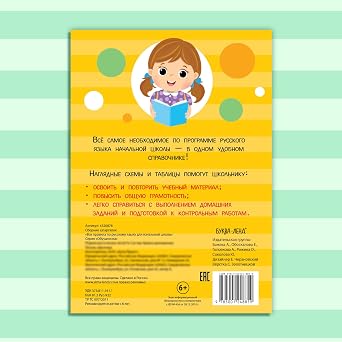 Russian Language Cheat Sheets - Elementary School Grammar Rules Educational Learning Guide