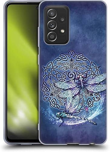 Head Case Designs Funda de gel suave con licencia oficial de Brigid Ashwood Dragonfly Celtic Wisdom compatible con Galaxy A52  A52s  5G (2021)
