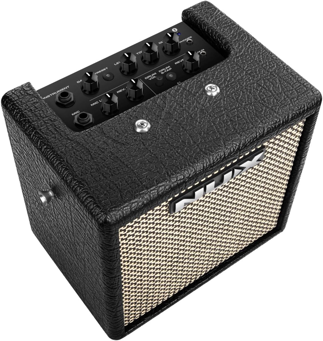 NUX Mighty 8BT MKII 8W Portable Modeling Amp, Acoustic, Electric, Bass Guitar amp Modeling and Cabinet IRs, Bluetooth，36 Default IRs, 6.5” FRFR Speaker,7 Presets, Drum Machine