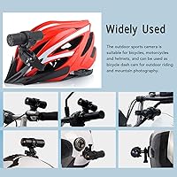 Vista 7 de Vikye Cámara de acción 1080p doble Dash Cam, cámara deportiva delantera y trasera, mini cámara de acción con gran angular de 120, resistencia de 12