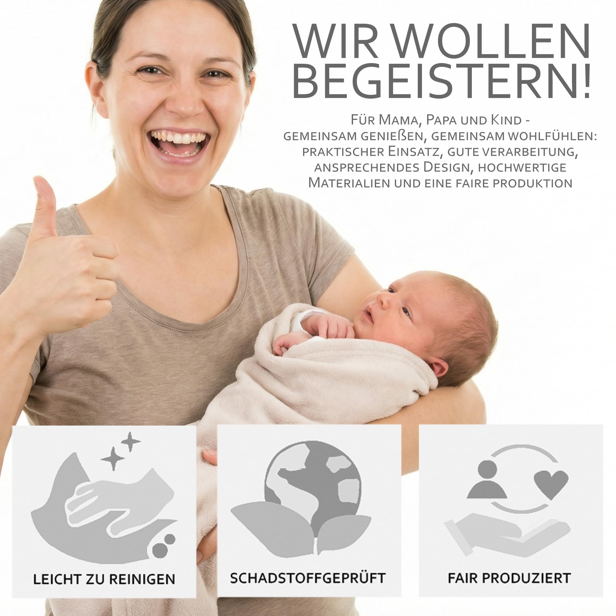 BAMBINIWELT - Coussin de siège - Compatible avec Maxi Cosi Cabrio Fix et Citi (gris clair)