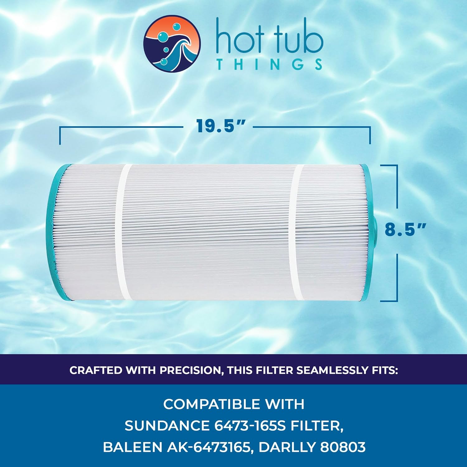 Sundance Spas Filter Replacement (Compatible with Sundance 6473-165S, Baleen AK-6473165, Darlly 80803)