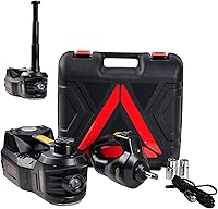 ROGTZ 5 Ton 12V Electric Hydraulic Car Jack Kit with Impact Wrench & Tire Inflator - 17.7" Lift for SUVs, Trucks, Sedans
