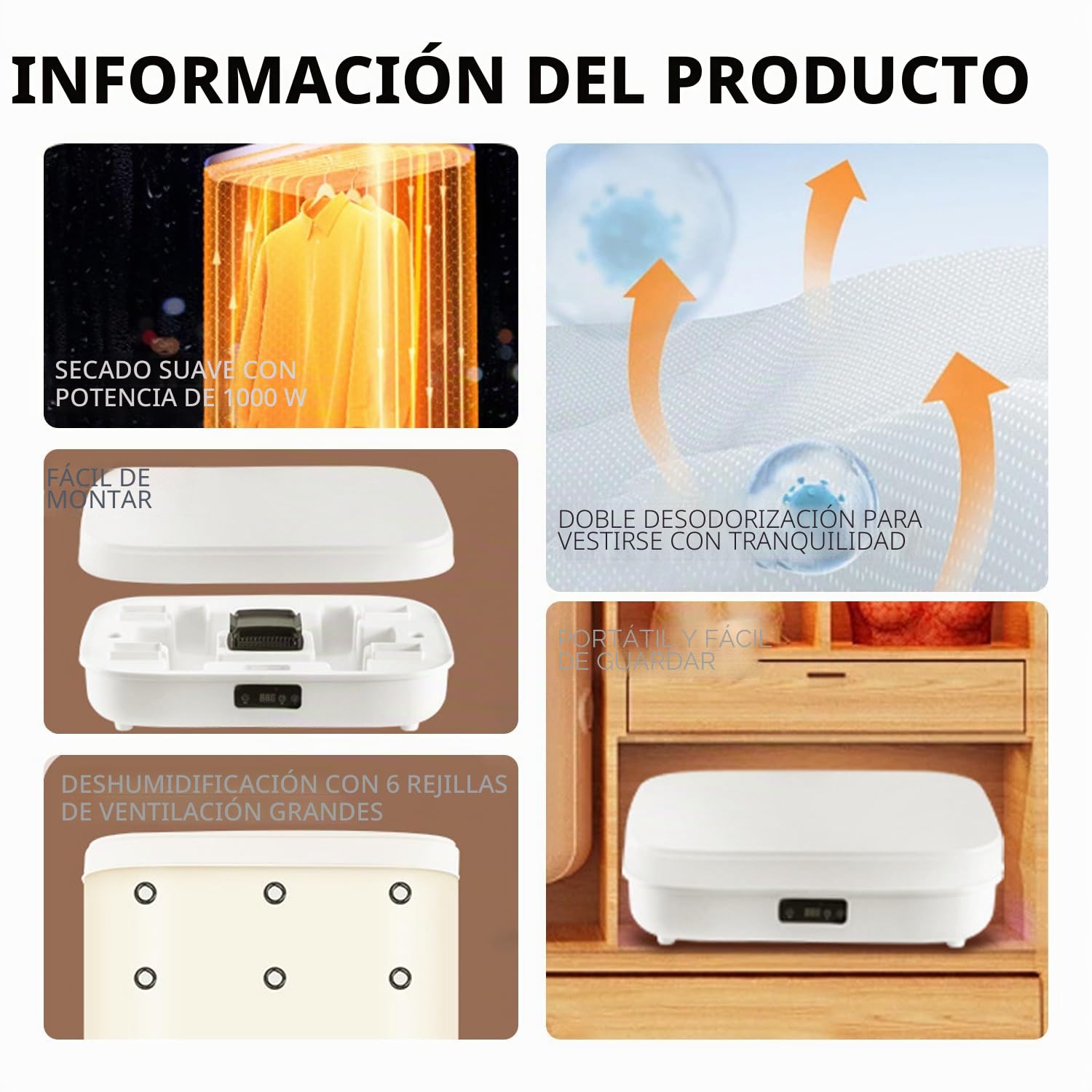 Máquina Automática para Planchar y Doblar, Planchadora Y Dobladora Automática, Temporizador Inteligente Secado De Ropa con Control Remoto, Secadora (220 V) 3 en 1 para Ropa