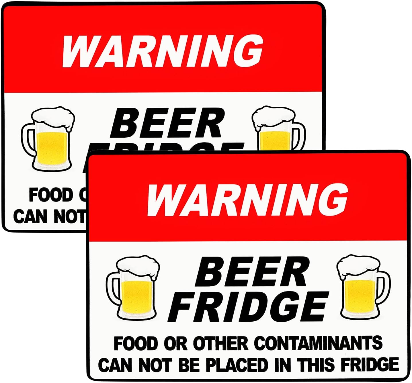 Amazon.com: Warning Beer Fridge Magnet Funny Warning Sign Beer Stickers ...