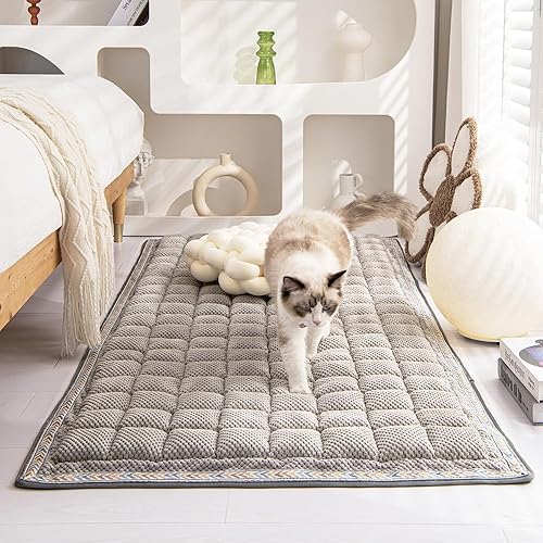 Miniatura 2 de Funda protectora de sofá para perros, funda de sofá lavable para perros, funda antideslizante para sofá y cama para perros (color gris, 27.6 x 59.1