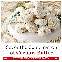 Vista 10 de Galletas Gourmet David's Cookies Butter Pecan Meltaway - Galletas de mantequilla con pecanas crujientes y azúcar en polvo de 32 onzas - Ingredientes