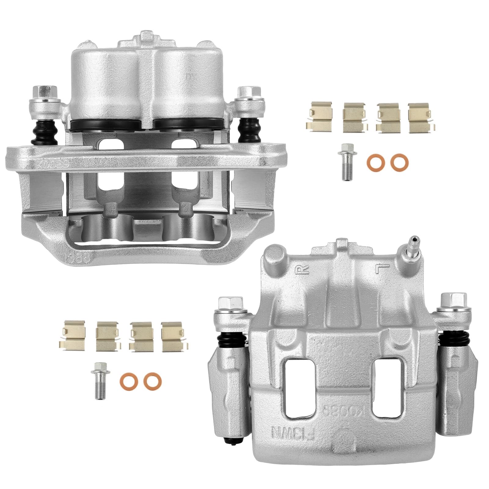 SCITOO 18B5026AS 18B5027AS Front Left &amp; Right Brake Calipers With Bracket | Fit For Ford,For Lincoln,For Mazda Models - For CX-9 2007-2015,For Edge 2011-2014,For MKX 2011-2015 2PCS