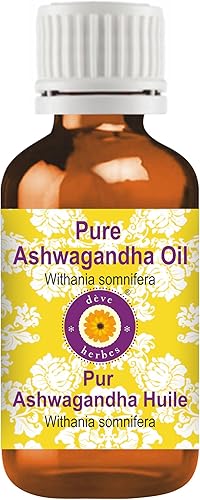 Deve Herbes Aceite de Ashwagandha puro (Withania somnifera) 0.5 fl oz (0.50 oz)