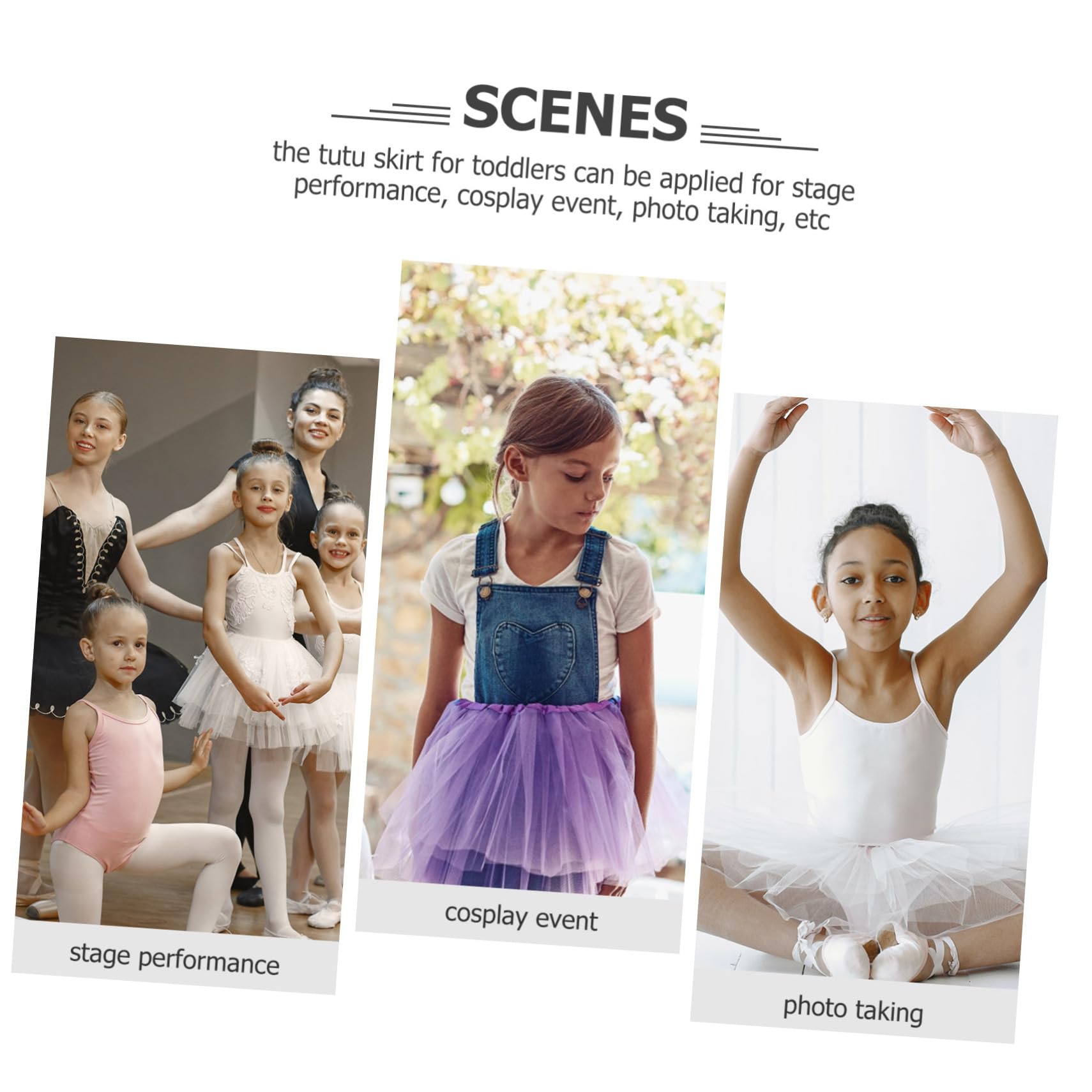 LIFKOME Gonna in Tulle Boho Per Bambine Abito in Tulle Kawaii Gonna in Per Bambine Principessa Festa Accessorio Fotografico