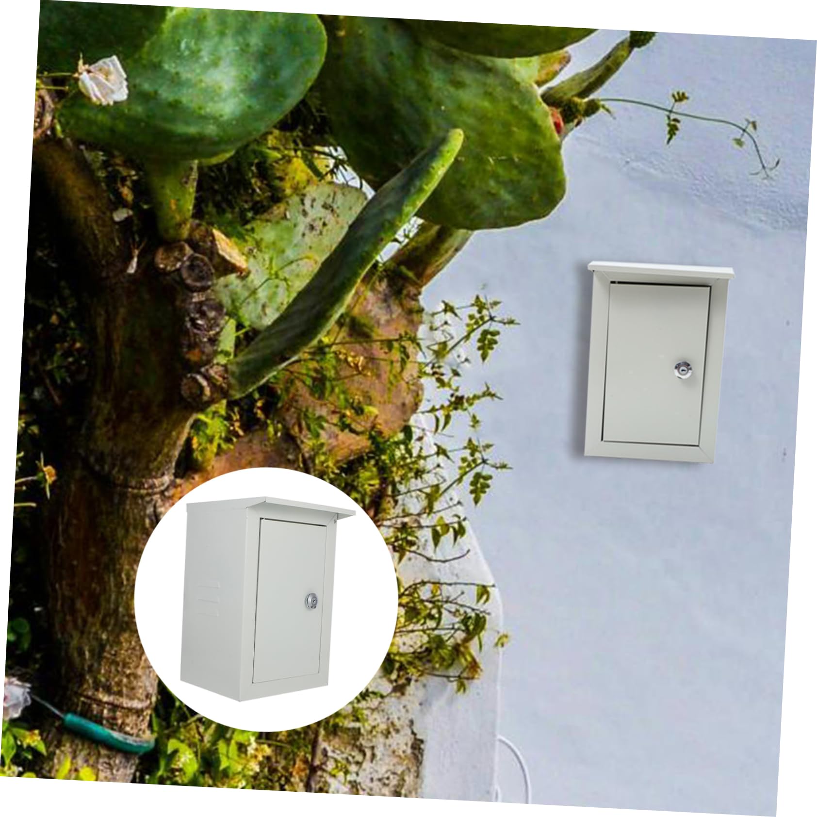 TEHAUX Caja De Conexiones Metálica Para Exterior Montaje En Pared 160x300x200 Mm Para Proyectos Eléctricos Superficie Resistente Uso Bricolaje Protección Energía Temporales