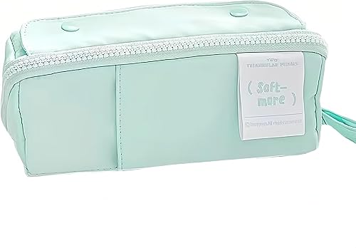 Miniatura 8 de AuraGlor Estuche para lápices de gran capacidad, múltiples compartimentos, bolsa grande para lápices, estuche organizador de caja de almacenamiento