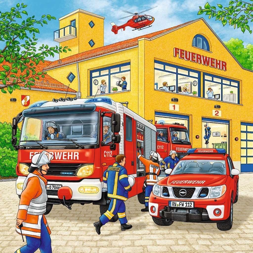 Ravensburger Fire Brigade Run Jigsaw Puzzle (3 x 49 Piece)