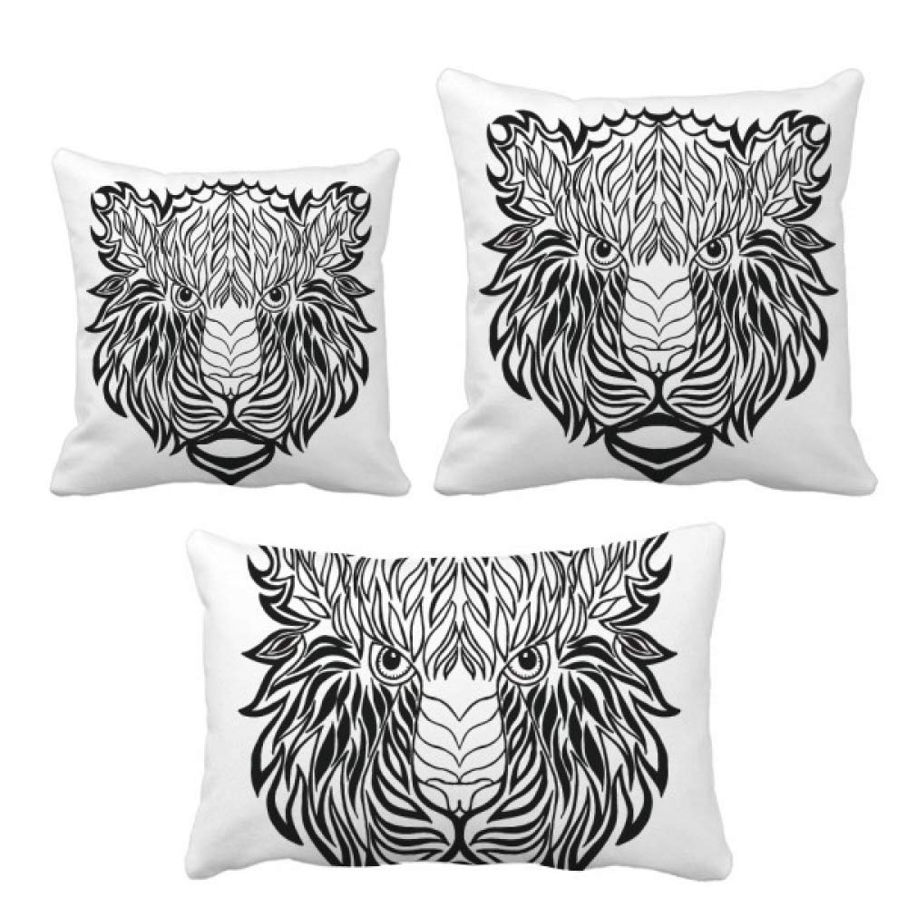 Coussin lion pour canapé moderne et décoration de salon cosy