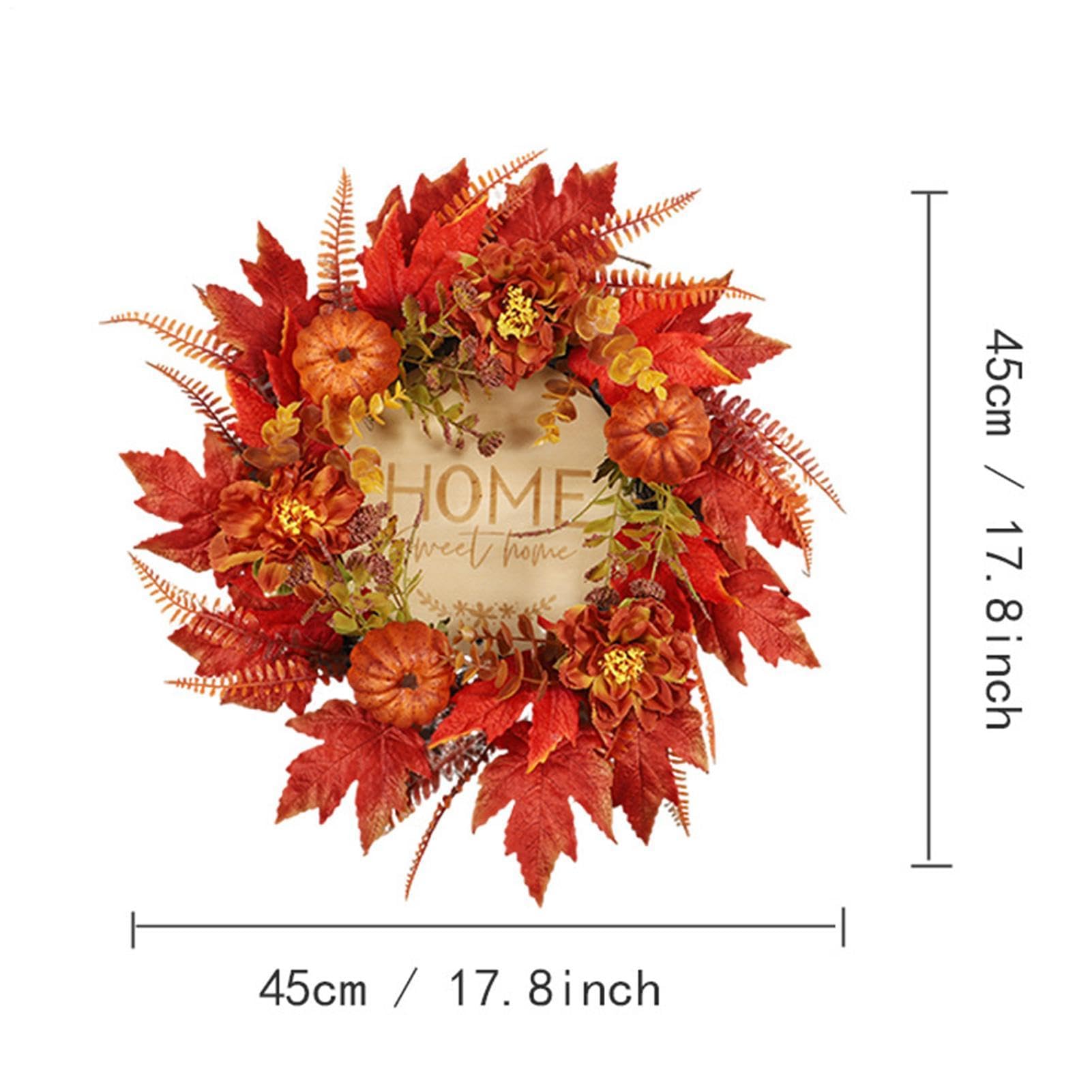 Herbstliche Türkränze Für Die Eingangstür 46 cm Künstliche Saisonale