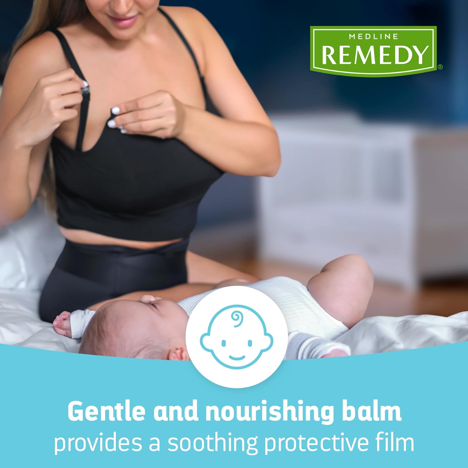 Medline Remedy Nursing Balm, 0.5 Oz Tube, Formulated for Breastfeeding Mothers, Soothes Chapped or irritated Nipples, Case of 50
