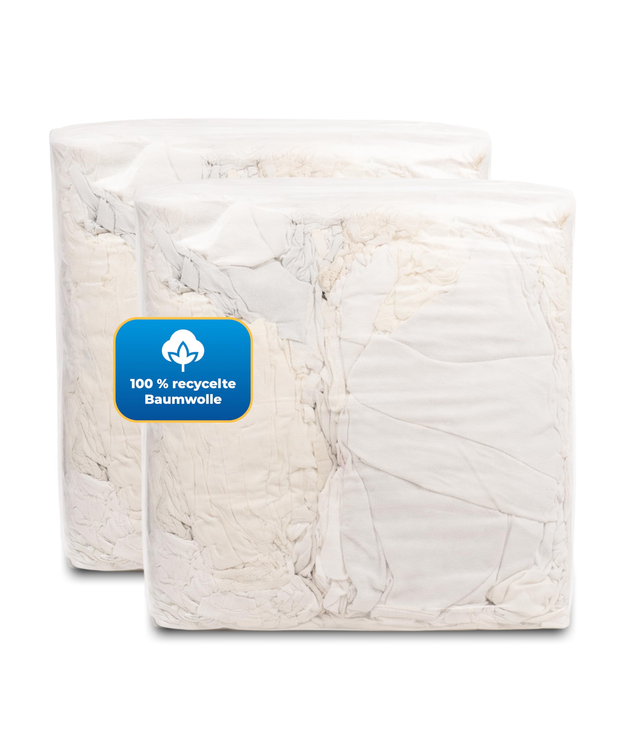 Hygiene Guru® Putzlappen Industrie Weiß (2x10 kg) - Hochsaugfähige Reinigungstücher nach DIN 61650 - Ideal für Werkstatt & Haushalt - Industrieputzlappen Nachhaltig & langlebig