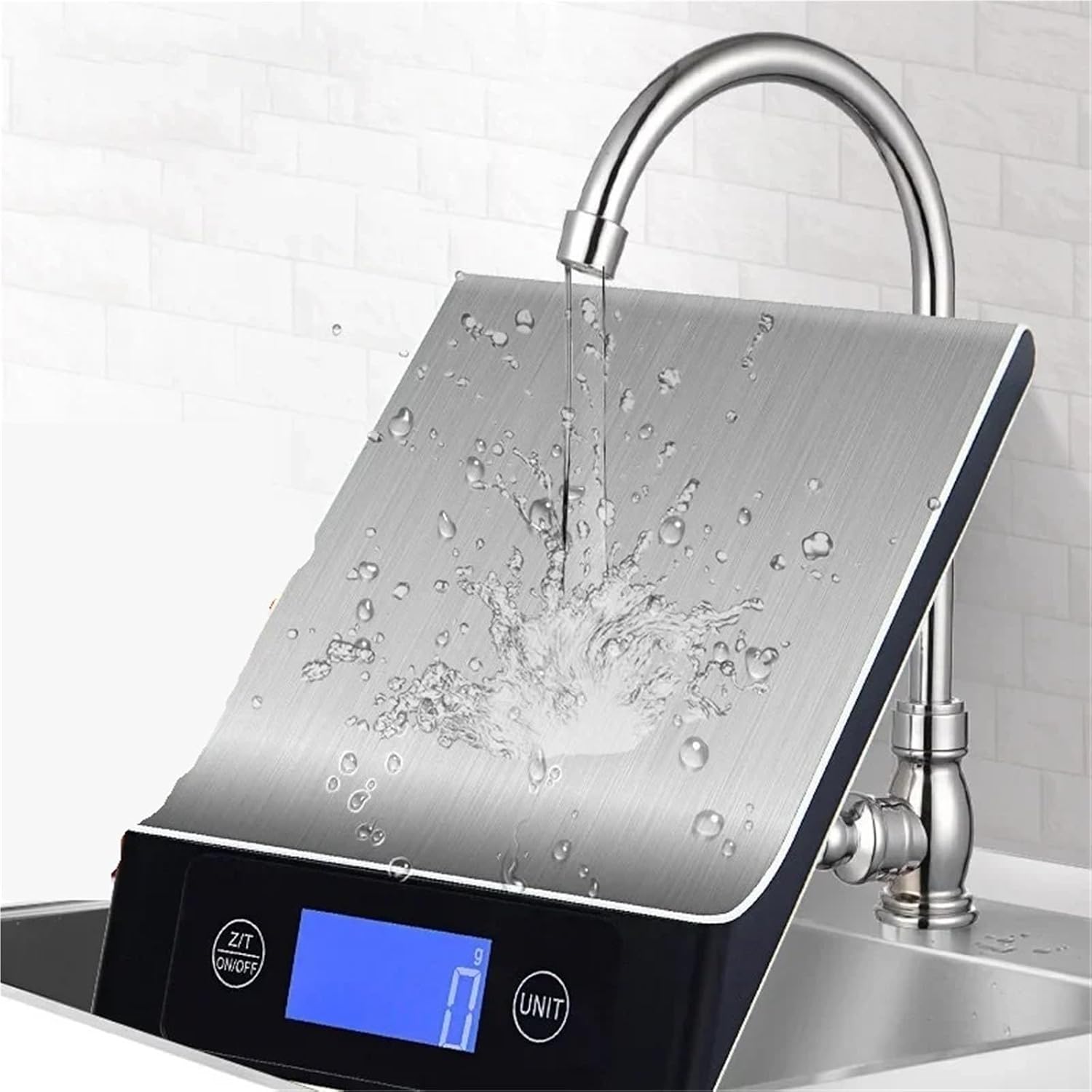 Kitchen Scale, Kitchen Scale 15Kg/1g Weighing Balance Smart Electronic Digital Scales Stainless Steel Design for Cooking, Baking(10Kg)