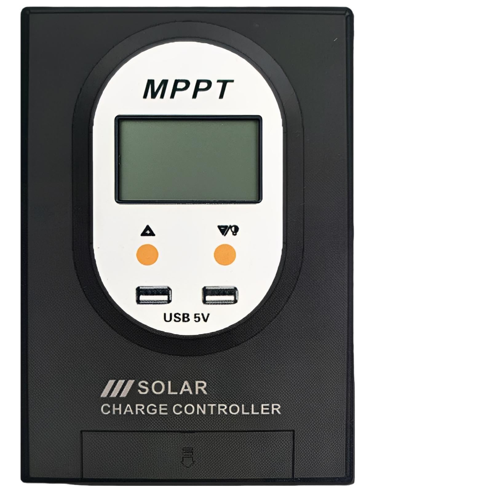 Controlador de carga solar MPPT de 10-60 A, reconocimiento automático de 12 V/24 V, eficiencia del 98%, salida USB dual de 5 V, pantalla LCD, regulador de carga para carga de batería de panel solar