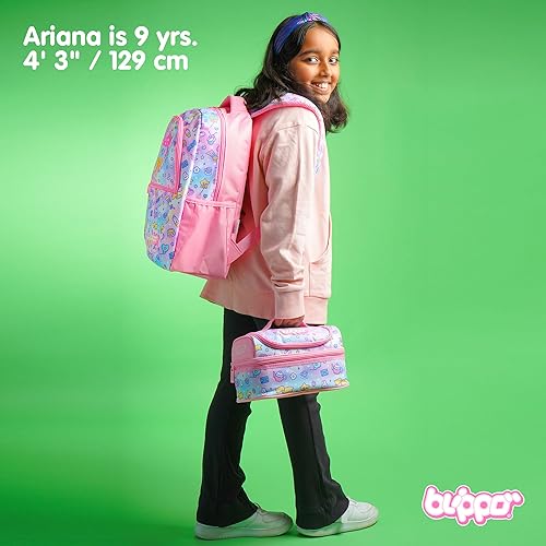 Miniatura 7 de Blippo Lonchera rosa para niñas  Lonchera aislada para niños  Bolsa de almuerzo de doble compartimento para niñas  Bolsa de almuerzo para niños para
