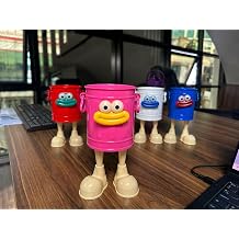 ARVALE PEMBE Gosi  zel Tasar m Ayakl  P rtlek g zl  Plastik Organizer Kalemlik Makyaj Kutusu D zenleme Depolama - 1 Adet