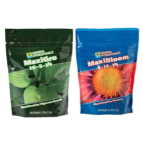 NUEVO Conjunto Hidropónico de MaxiBloom para Floración y MaxiGro para Nutrientes Vegetales