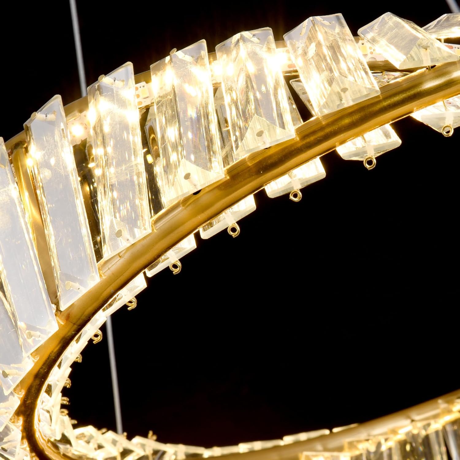 Led Luxury Ring Pendant Lights for Living Dining Room Chandelier Modern Home Decor Ceiling Lamp Nordic Fixture Luster,Indoor Illumination