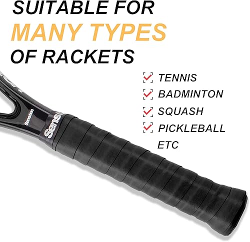 Miniatura 5 de Senston Cinta de agarre suave para raqueta de bádminton de tenis y pickleball