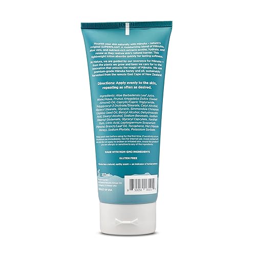 Miniatura 2 de MELORA Loción corporal de miel de Manuka (7 onzas), loción hidratante con miel de manuka calmante y aceite para pieles secas, muy secas, sensibles o