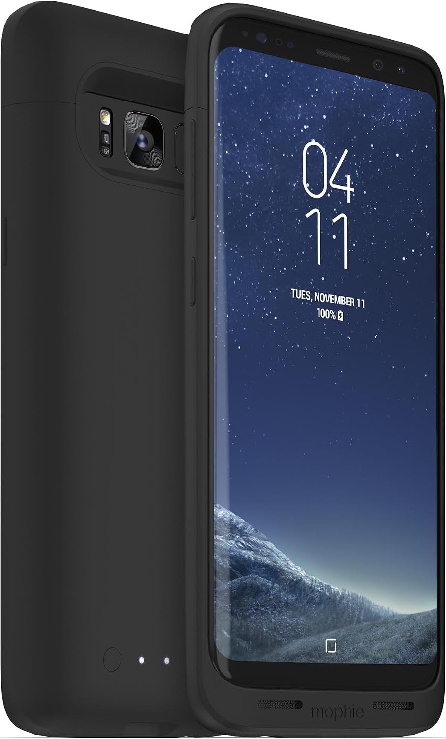 mophie Juice Pack Battery Case for Samsung Galaxy S8 (not plus) 2,950 mAh Built-in Battery - Wireless Charging - Black