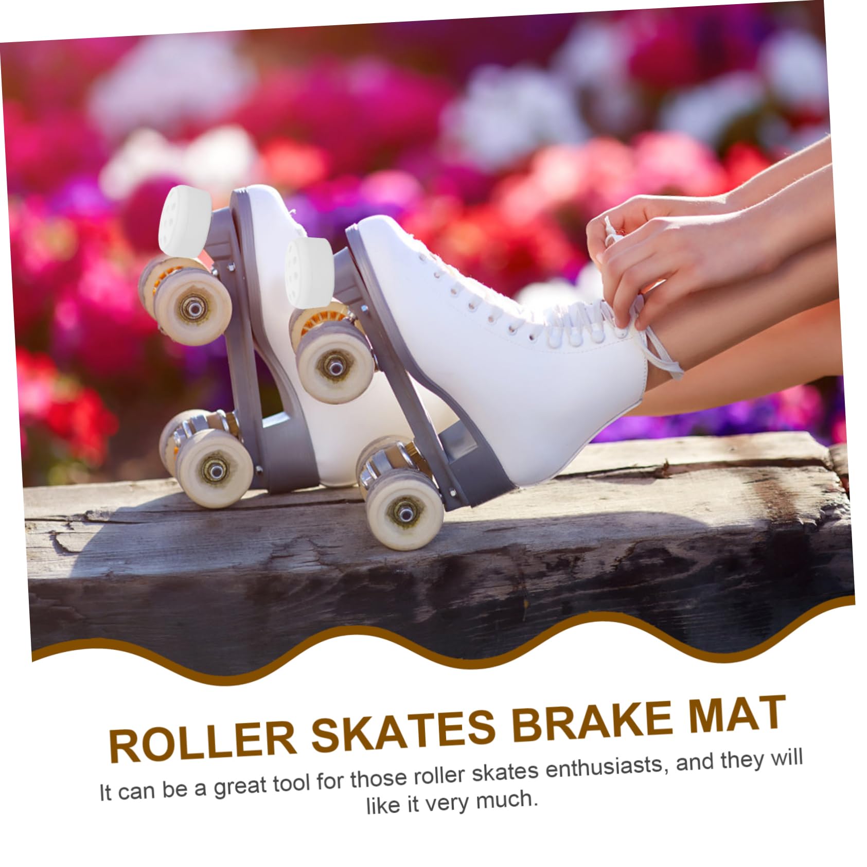 BESPORTBLE Freins pour Patins À roulettes Retarder Bande De Poignée De Scooter De Remplacement pour Patins À roulettes Accessoire De Frein Blanche Métal