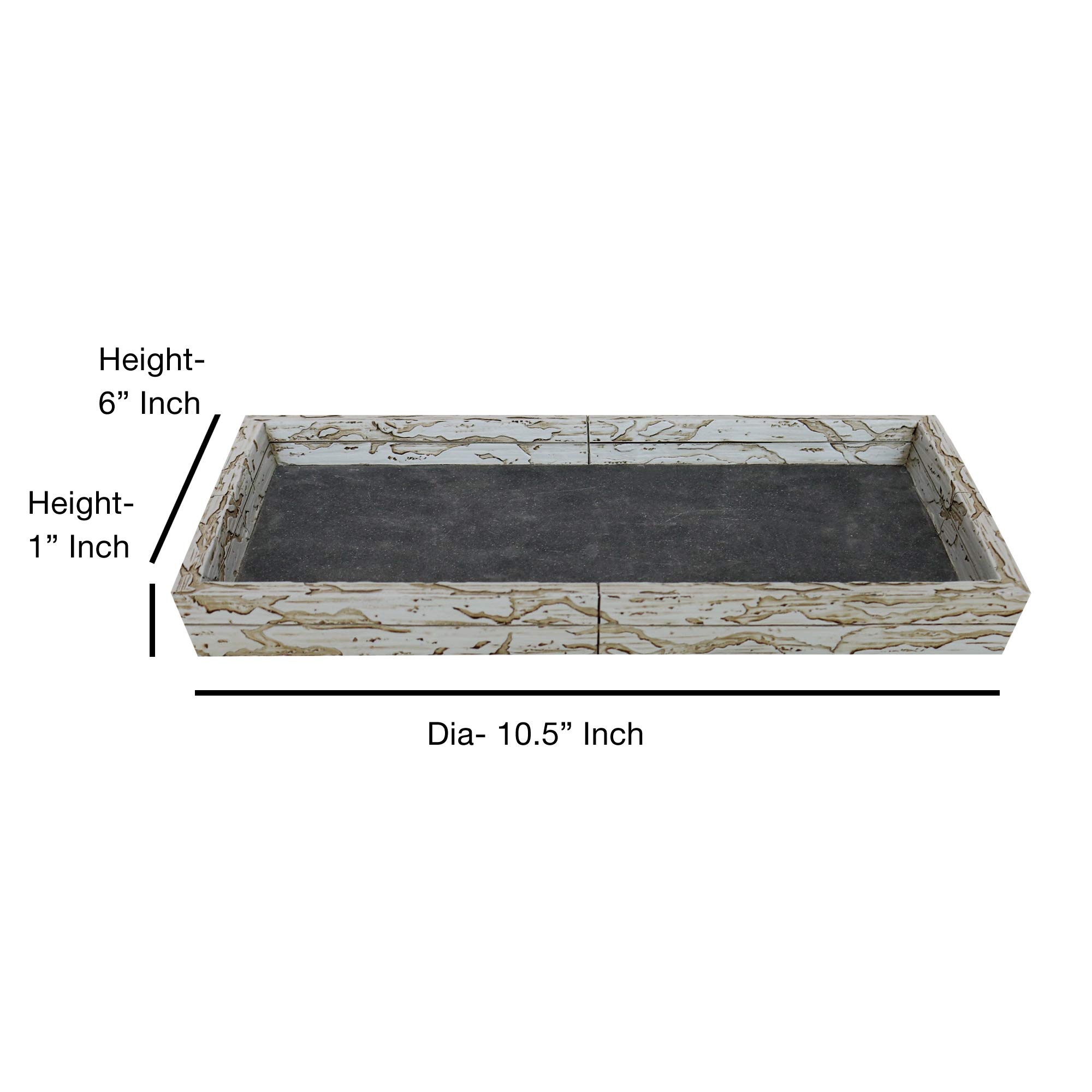 nu steel Rustic Bathroom Amenity Tray & Jewelry, Crystals, Towel Holder in Real Cement and Stone for Bathrooms & Vanity Spaces