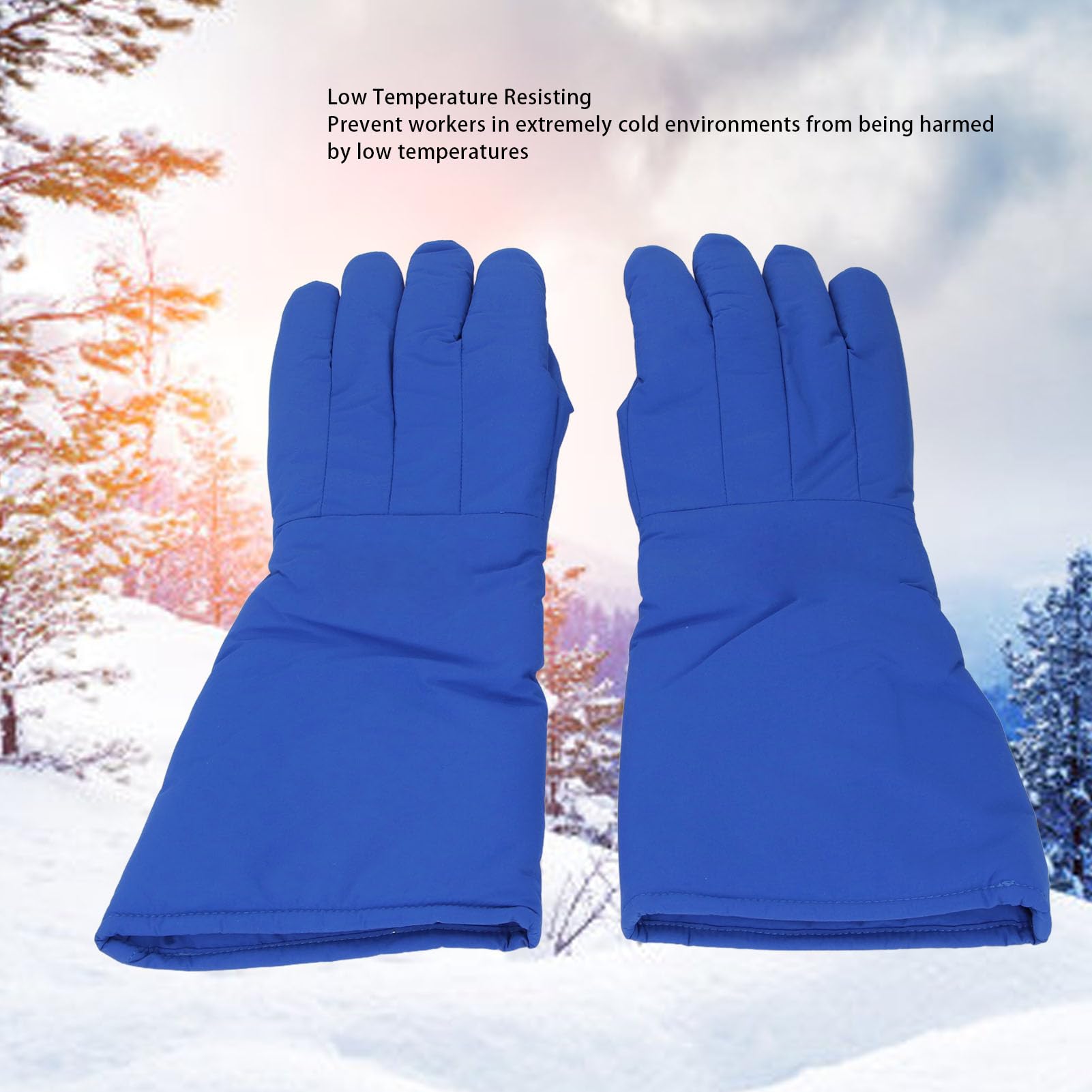 Criogenici 42 Cm di Lunghezza Estesa per Uso Industriale con Azoto Liquido, Tipizzazione a Freddo Laboratorio per Mani Fredde, Protezione Antigelo per Basse Temperature con
