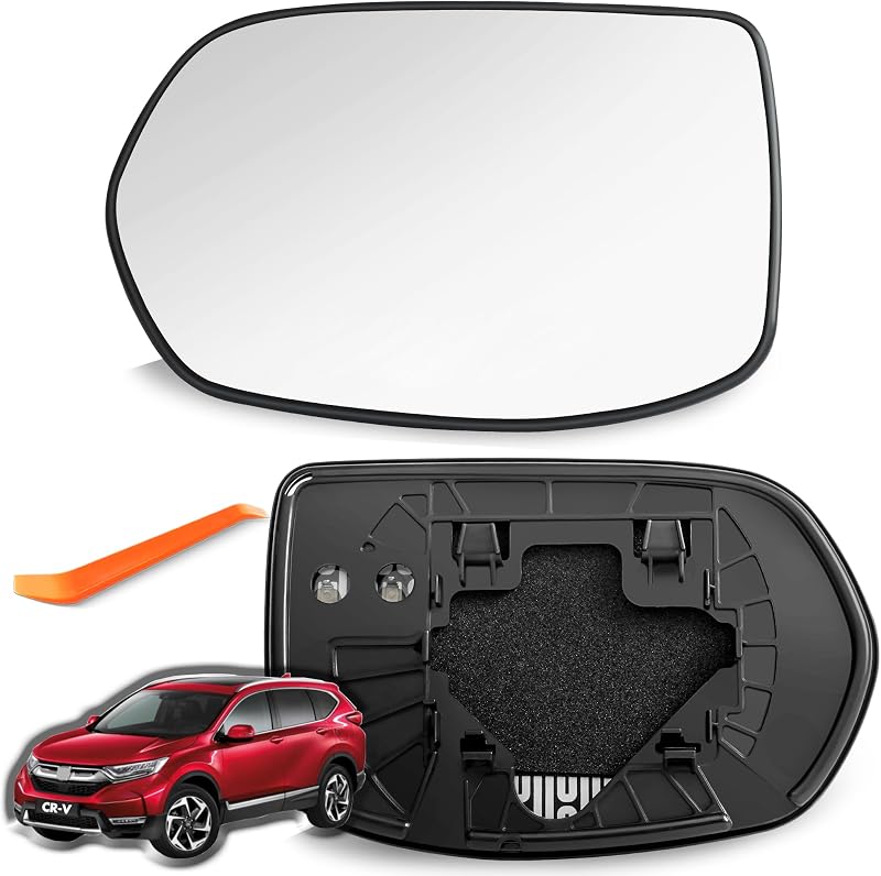 Vidro de retrovisor externo esquerdo aquecido SNEMEEY para Honda CRV 2007 a 2011 – 1 unidade