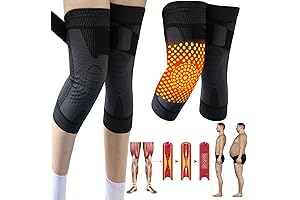 Short Tourmaline Acupressure Self-Heating Shaping Knee Sleeve