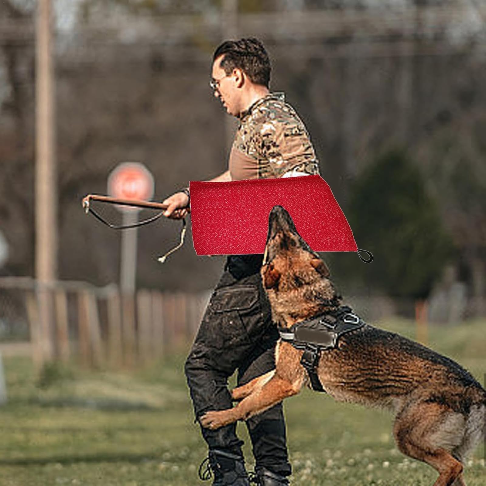 Generico Manguito de mordedura de perro, resistente manga protectora para el brazo para morder cachorros, juguete interactivo para mascotas pequeñas y medianas
