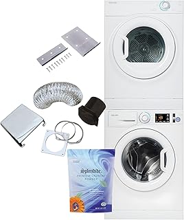 Splendide WFL1300XD Washer & DV6500X Dryer Stacked Bundle...