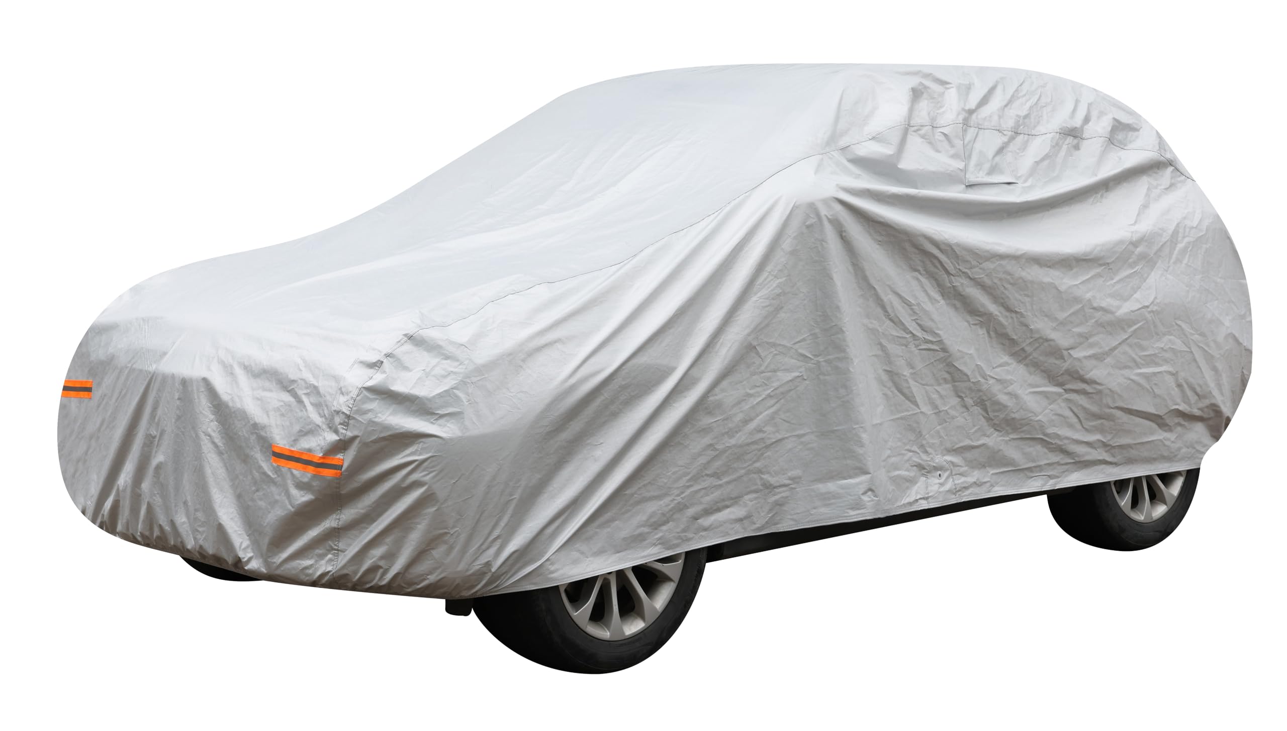 YIKICHII Car Cover, Waterproof Dustproof & Scratch Resistant All Weather Full Car Cover with 5 Layer PEVA, Ventilating Holes & UV Protect, Suitable for SUV (SUV-194 Inches)