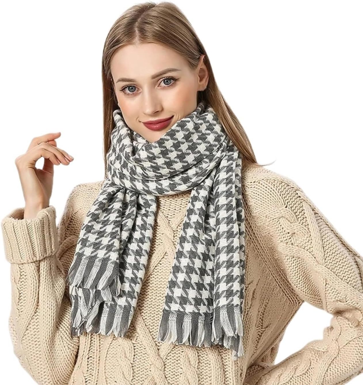 Scarves Warm Cold Weather Winter For Womens Classic Tassel Scarf Soft Blanket Shawl Wraps UK