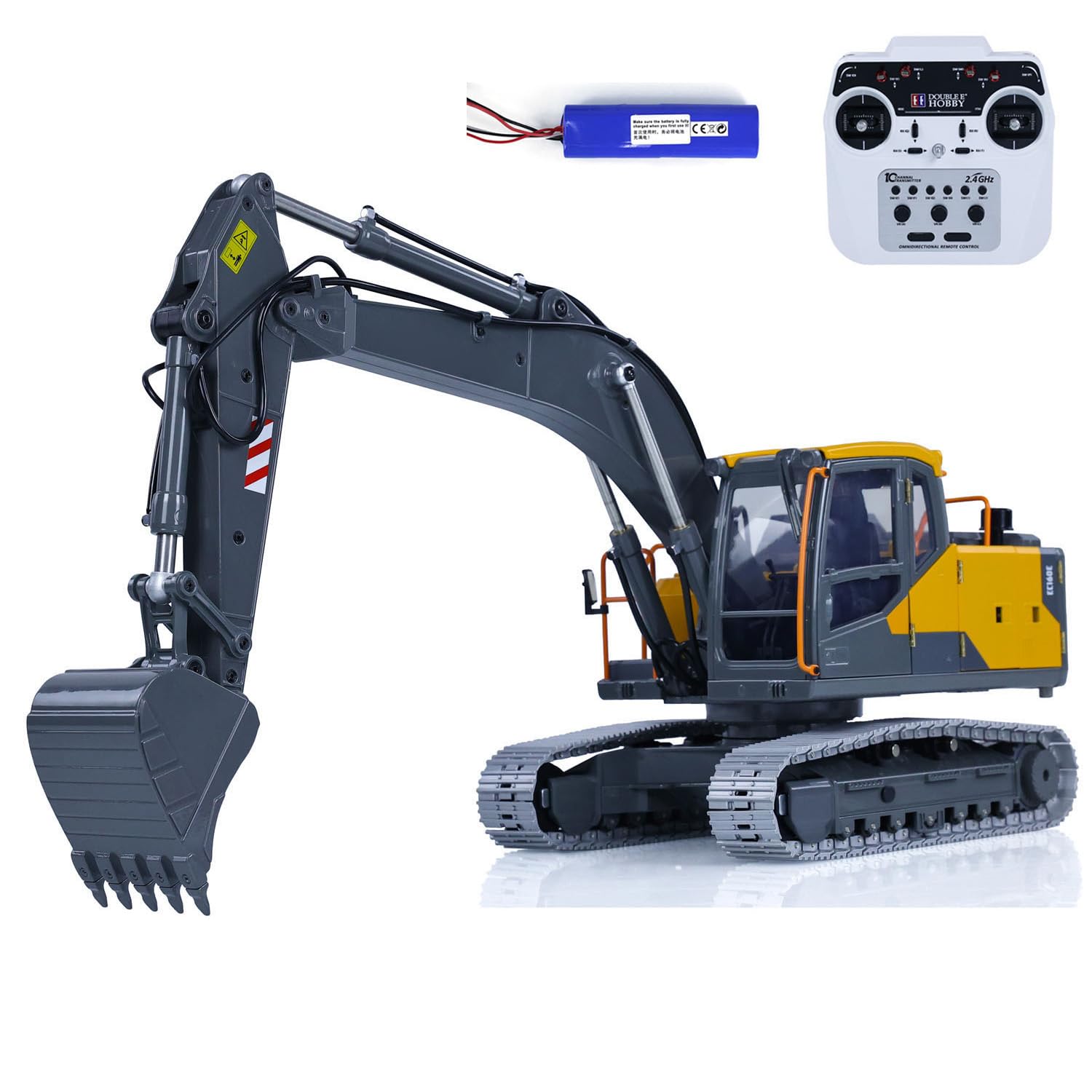 1/14 RC escavatore Double E E010 EC160E lega completa metallo tecnica veicolo giocattolo