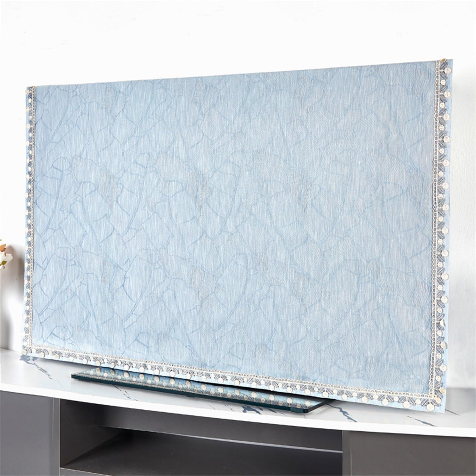 Copertura TV A Prova di Polvere 24-86in Portatile Tutto Compreso Copertura Protettiva TV A Prova di Polvere Protettori Schermo per TV per Ufficio Decorazione(43in/99 * 59cm,L)