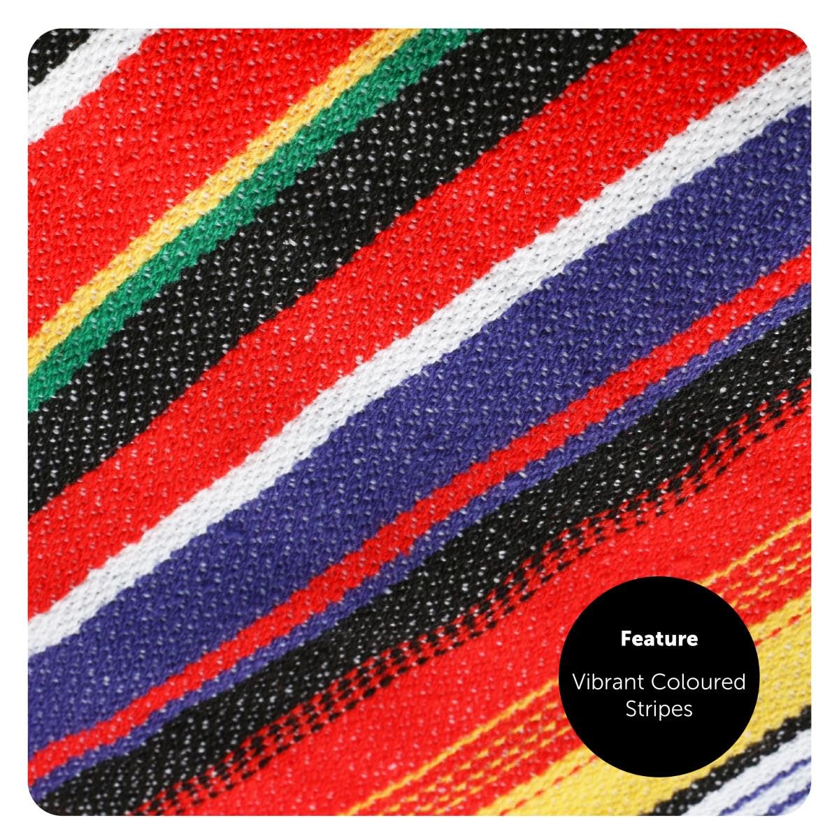 Disfraz mexicano para adultos – Poncho, sombrero y bigote falso – talla única