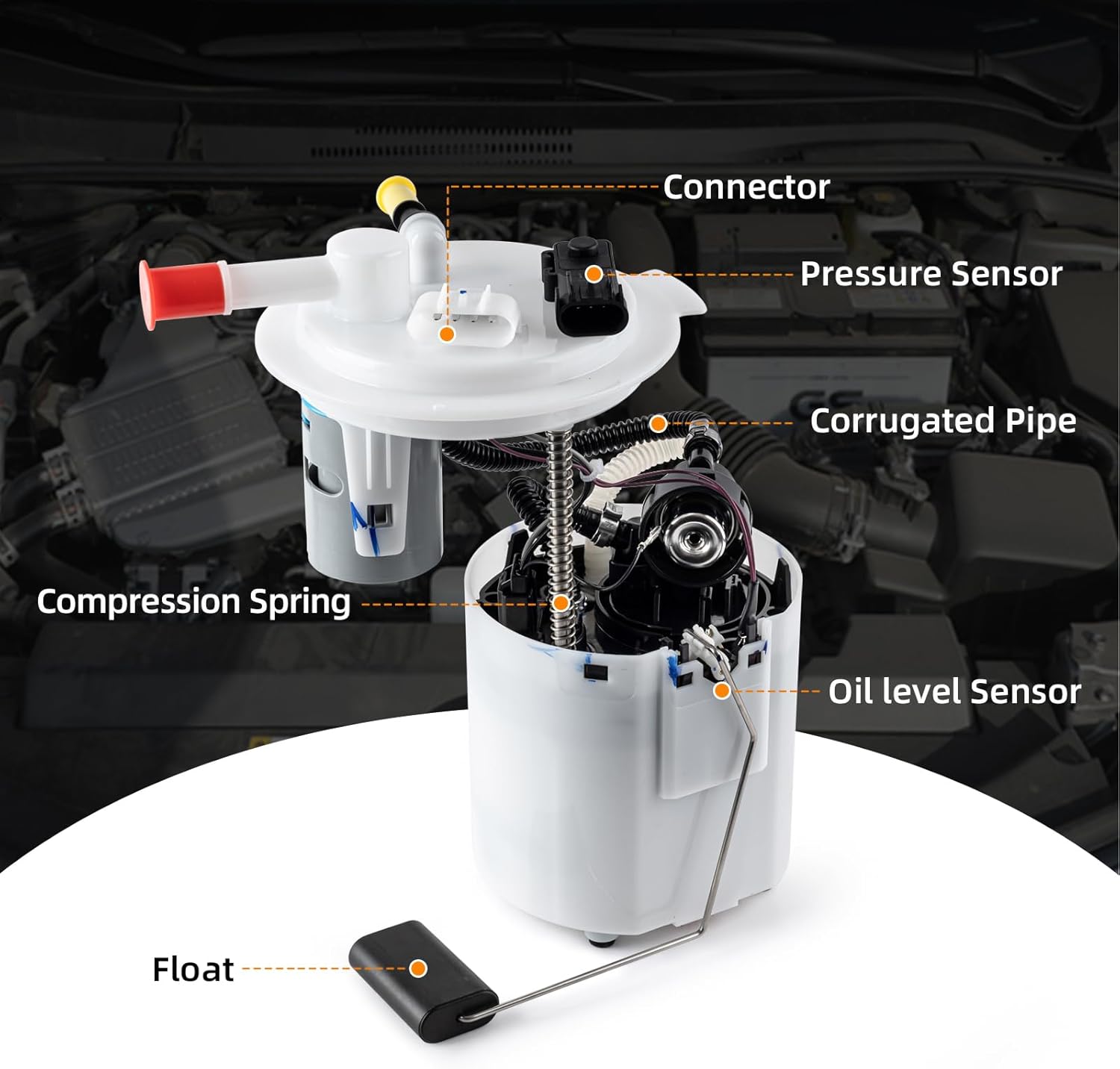 Electric Fuel Pump Assembly Compatible With Buick Enclave 2009-2017 GMC Acadia 2009-2016, Acadia Limited 2017 Chevy Traverse 2009-2017 Replace E3790M SP6657M FG1371