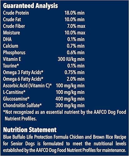 Miniatura 9 de Blue Buffalo Life Protection Formula Alimento seco natural para perros mayores, pollo y arroz integral, 15 libras